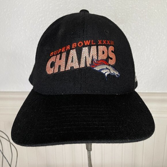 Vintage Denver Broncos Super Bowl XXXII Champs New Era Snapback Hat - Picture 1 of 10